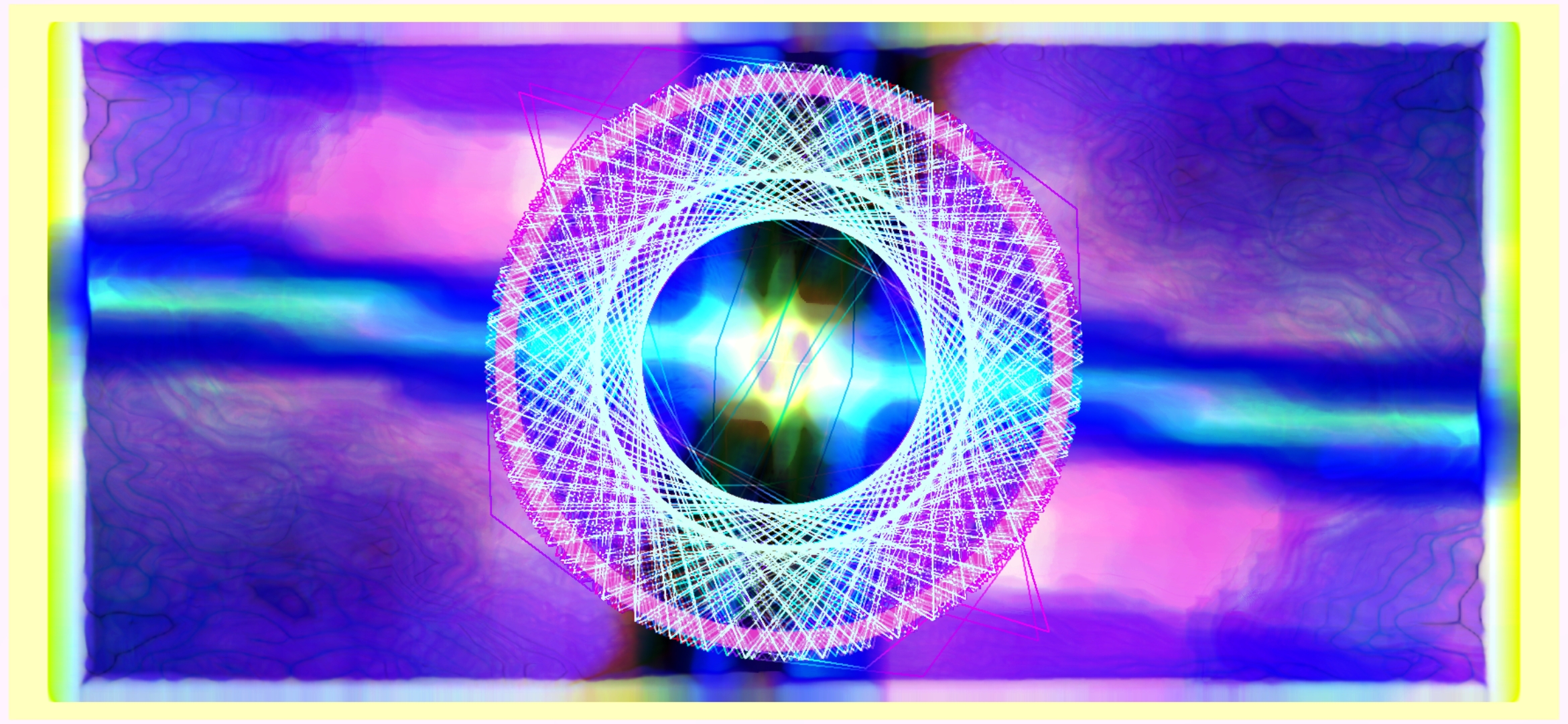 SonicBloom rendering a glowing ring visual in response to music